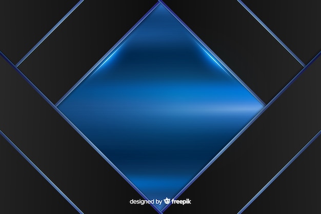 Vector abstract shiny metallic blue background