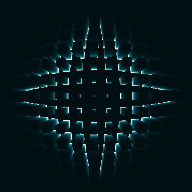 Vector abstract shiny technology