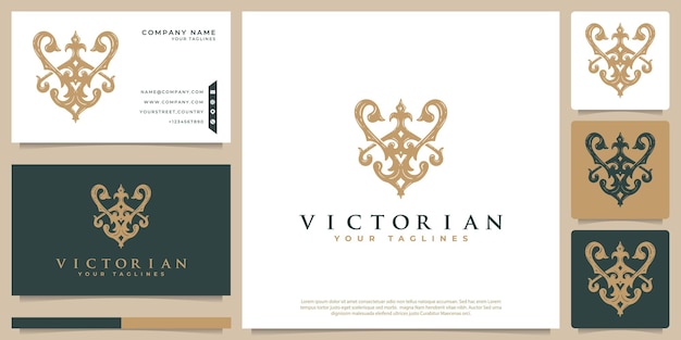 Abstract sign logo luxury style