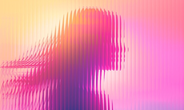 Abstract silhouet van een vrouw in levendige kleuren