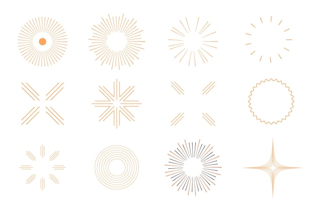 Abstract silhouette minimalist graphic star night sleep icon christmas new year sign clipart