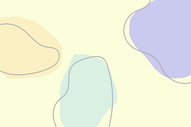 Abstract simple blob background with lines