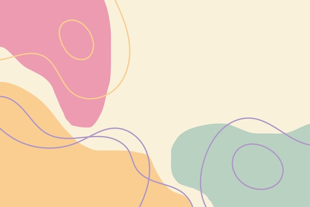 Vector abstract simple blob background with lines