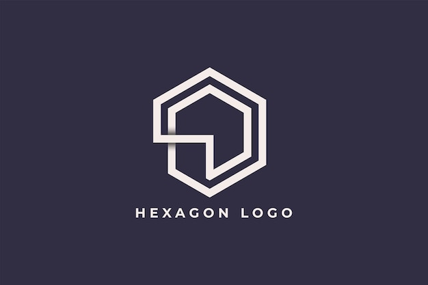 Abstract Simple Hexagon Logo Template