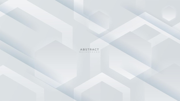 Abstract simple minimal white geometric shapes geometric light triangle line shape with futuristic concept presentation background