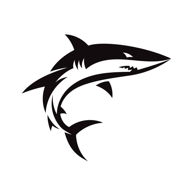 Premium Vector | Abstract simple shark logo vector