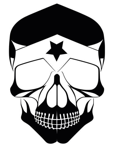 Abstract Skull Silhouette