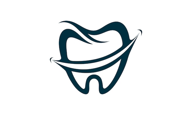 Abstract smile dental logo template
