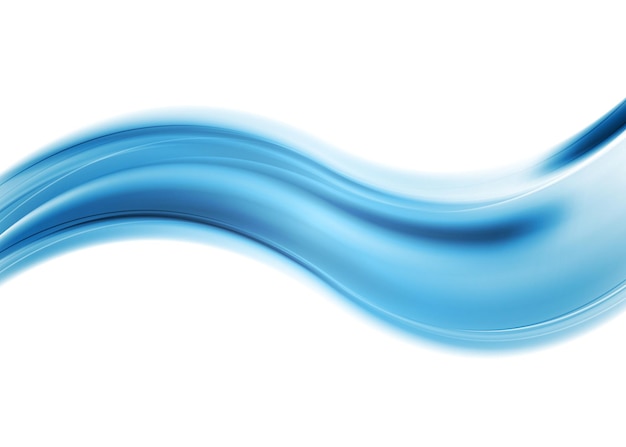 abstract smooth blue wavy background