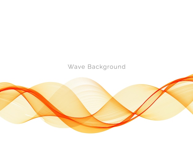 Abstract smooth color wave vector Curve flow motion illustration Smoke design background vector