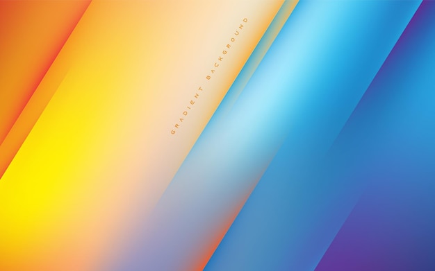 Abstract smooth gradient color background with light diagonal