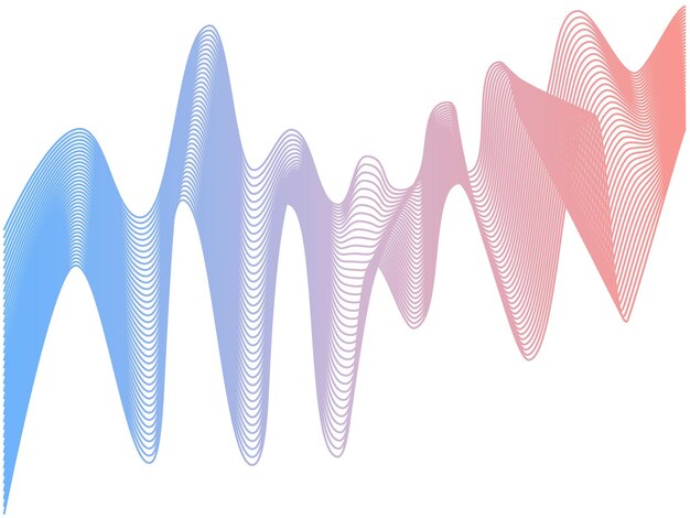 滑らかなグラデーションラインを抽象化します。ウェブサイトのデザインの抽象化。