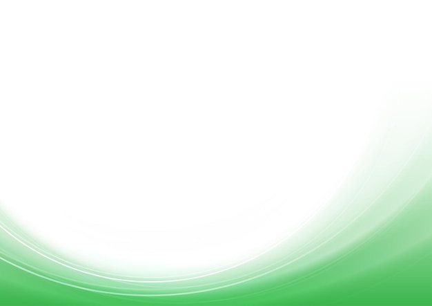 Abstract smooth green background wave vector design.