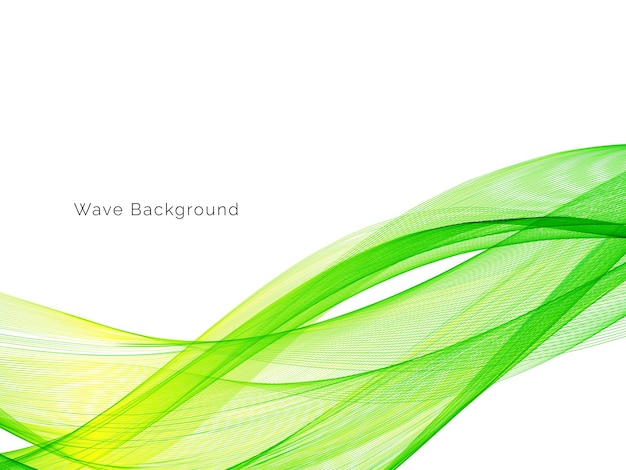 Abstract smooth green modern wave background