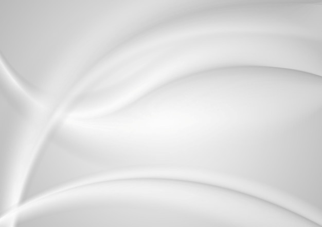 抽象的な滑らかなグレーのパール波背景ベクトル グラフィック アートぼやけた波状デザイン