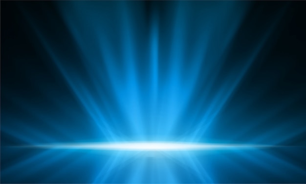 Vector abstract smooth light blue perspective background