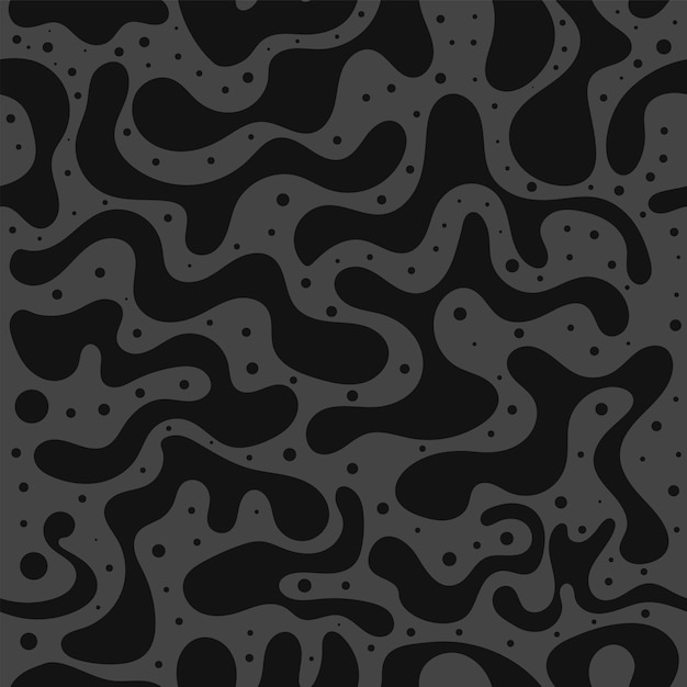 Vector abstract smooth liquid shapes seamless pattern