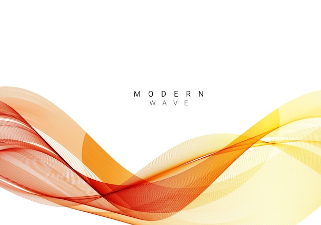 Abstract smooth stylish colorful wave design background