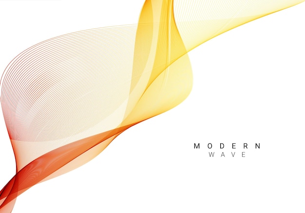 Abstract smooth stylish colorful wave design background