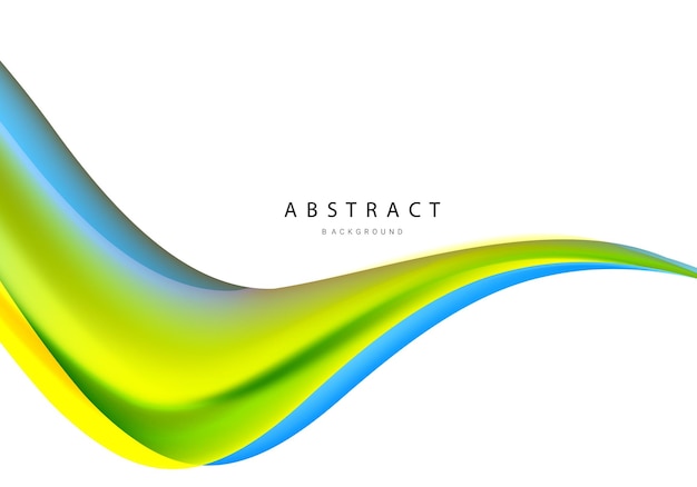 abstract smooth stylish colorful wave design background