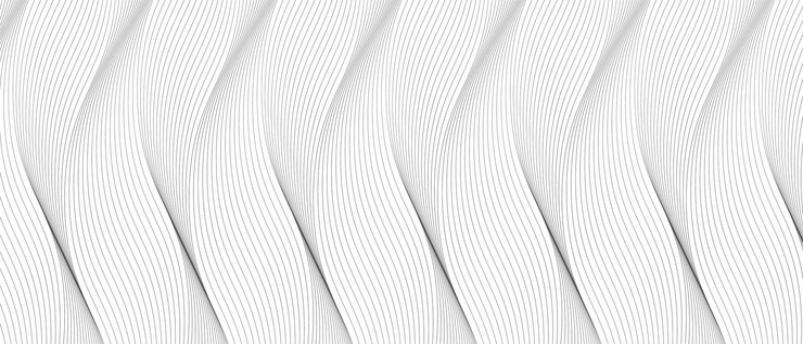 Vector abstract smooth waves background black and white wavy stripes background