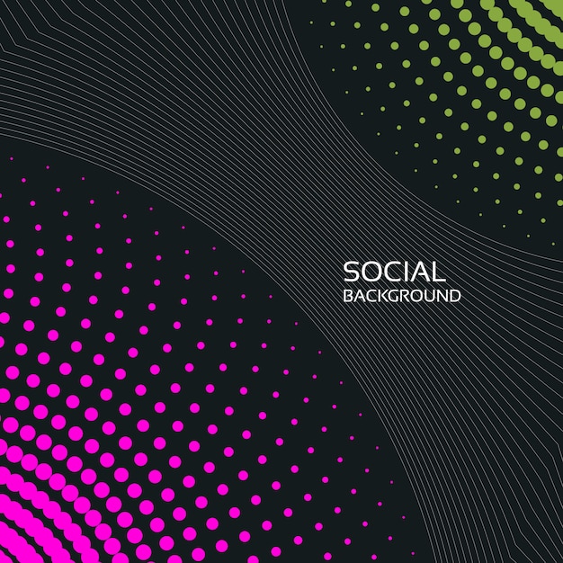 Abstract social background 2019