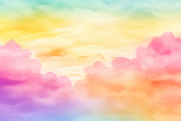 Vector abstract soft color pastel watercolor background