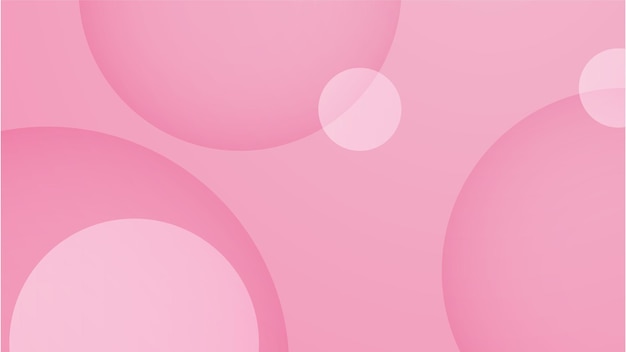 Vector abstract soft pink background with bubble bokeh and circle