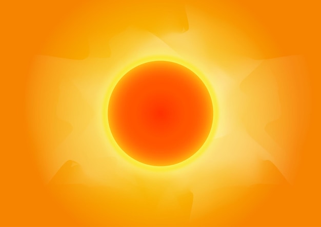 Abstract solar storm vector background Summer concept