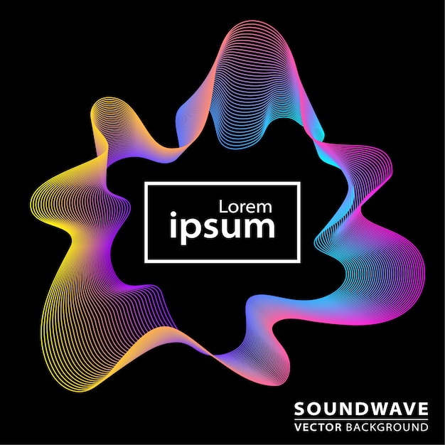 Abstract sound wave background