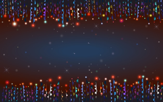 Abstract space background with 3D digital light effect.