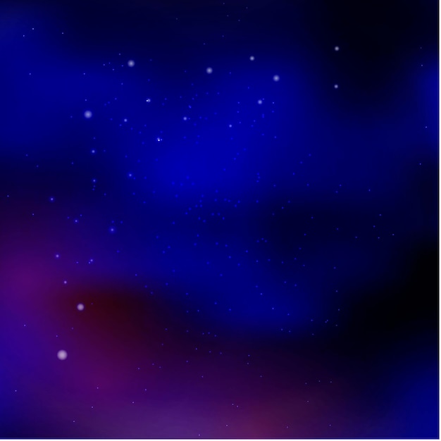 Vector abstract space background with comets