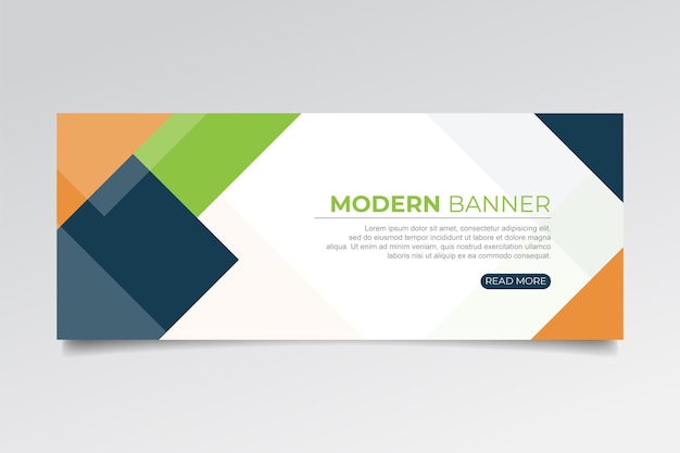 Abstract spandoek met moderne vormen