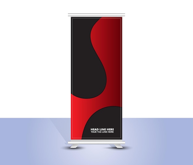 Abstract spandoek sjabloonontwerp