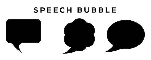 Vector abstract speech bubble design vector