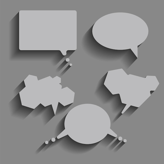 Abstract speech bubbles