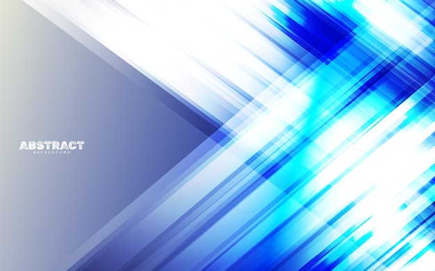 Abstract speed blue color light background vector