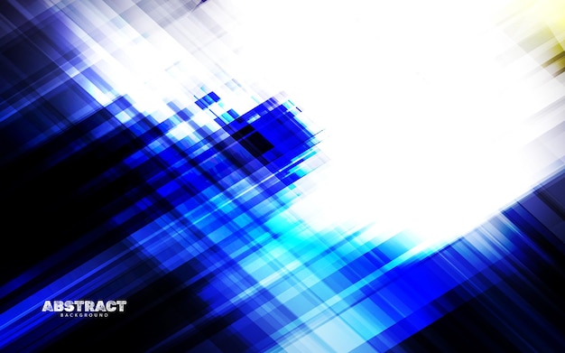 Abstract speed blue color light background vector