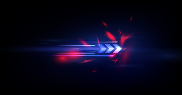 Vector abstract speed technology background