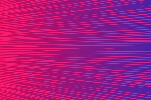 Fondo astratto delle linee dello zoom di velocità. sfocatura di movimento radiale rosa viola scuro. effetto zoom. illustrazione vettoriale di onda