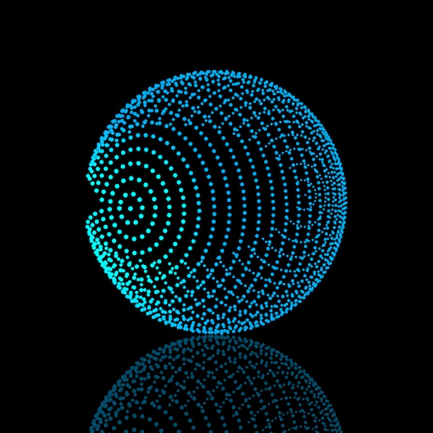 Vector abstract sphere design