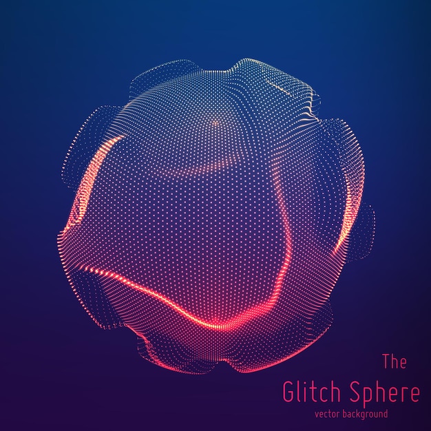 Abstract sphere of particles