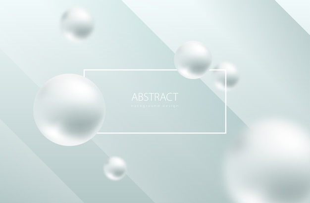 Abstract sphere white