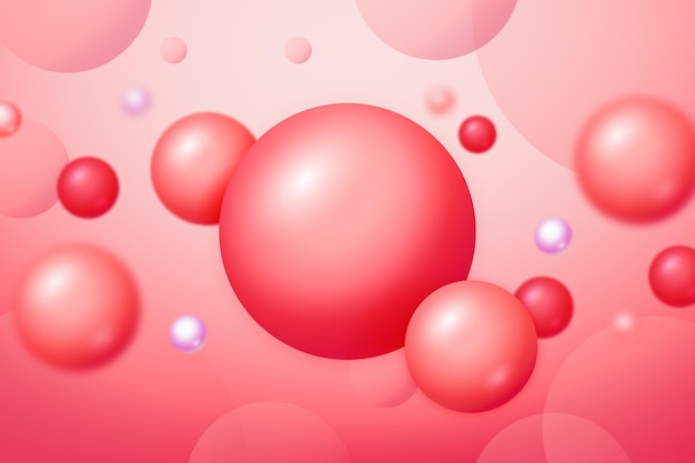 Abstract spheres background