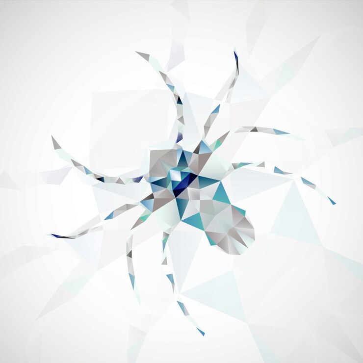 Vector abstract spider illustration
