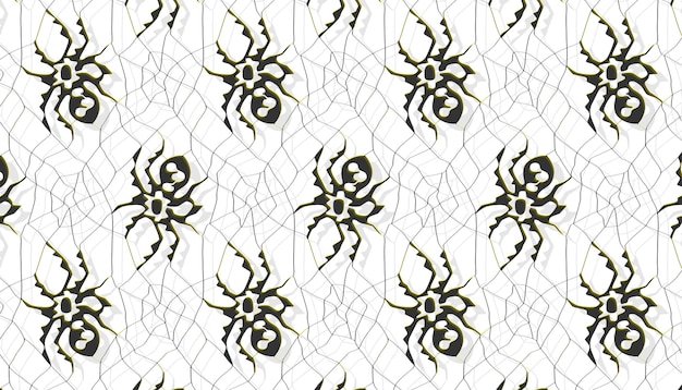 abstract spider Seamless pattern