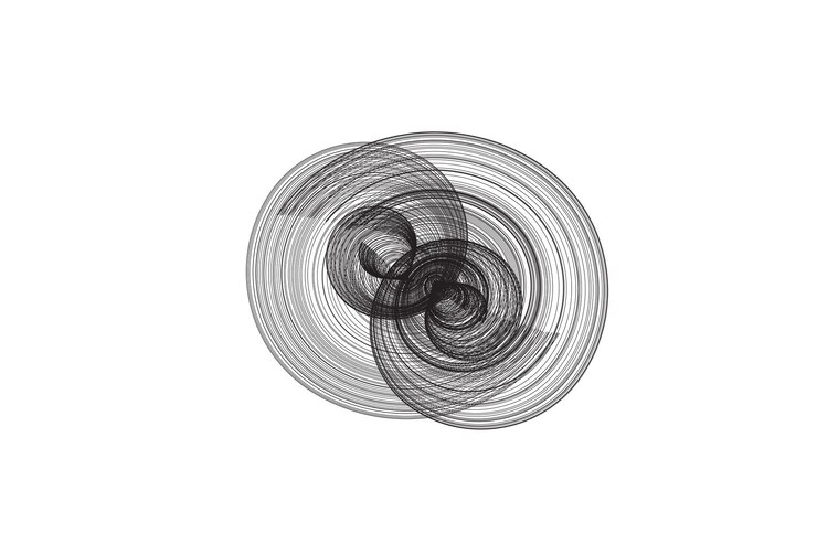 Vector abstract spiral circles