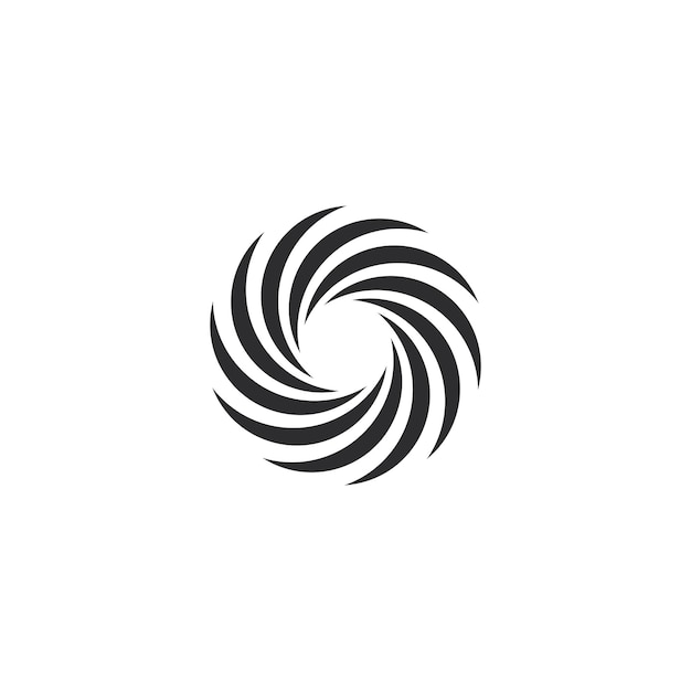 Abstract spiral logo template vector icon