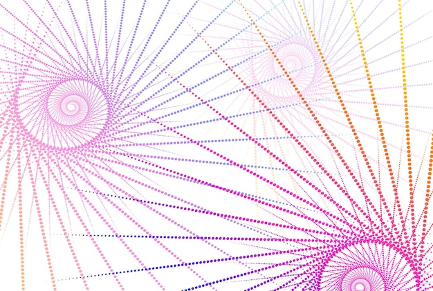 ベクトル ツイスト ラインの白い背景の上の抽象的なスパイラル レインボー デザイン要素ベクトル イラスト eps 10 多目的プレゼンテーション用のブレンド ツール テンプレートを使用して作成されたラインとカラフルな波