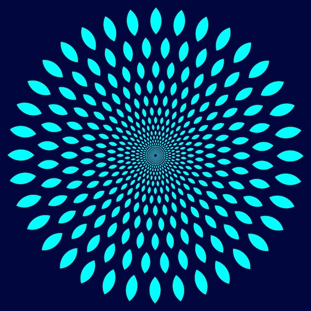 Abstract spiral Shape spinning vortex style flower background